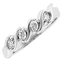 0.30 Carat H/SI2 Round Diamond Band in 18ct Solid White Gold