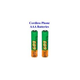 Cordless Telephone Rechargeable Batteries - 2 x AAA NiMh (Nickel Metal Hydride) - Fits: Amplicom, Audioline, Binatone, BT (inc Diverse, Studio, Graphite, etc), Doro, Geemarc, iDect, MagicBox, Panasonic, Philips, Sagem, SagemCom, Siemens, Gigaset + most others (Battery mAh Designed for Cordless Phones, although will also fit other devices)
