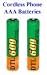 Cordless Telephone Rechargeable Batteries - 2 X Aaa Nimh (ni