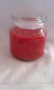 Raspberry Chocolate Drizzle Wax Candle 16oz (Red)