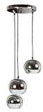 Pendelleuchte mit 3 Kugel-Lampen im Retro-Design