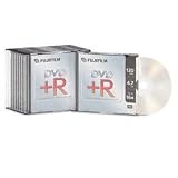 Fujifilm Media 25302260 DVD+R 4.7 GB 120 Mintues 16X Storage Media - 10 Pack