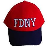 EMBROIDERED FDNY RED/NAVY BASEBALL CAP