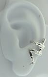 Sterling Silver Left Or Right Pierceless Climbing Man Ear Cuff Wrap