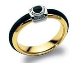 18kt Gold and Rubber Baraka Ring