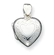 Sterling Silver Domed Heart Locket