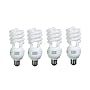 Full Spectrum Light Bulb - ALZO 27W Compact Fluorescent - Case of 4 - Daylight Balanced 5500K - Pure White Light - by alzodigital.com
