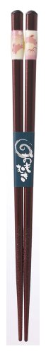 食洗箸 とんぼ玉うさぎ心 21cm ピンク 180135
