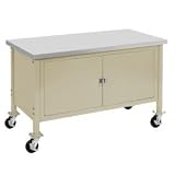 60 X 30 Mobile Security Cabinet Bench - Plastic Safety Edge