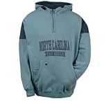 Reebok North Carolina Tar Heels Quarter Zip Hooded Fleece