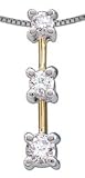 1/3ctw Diamond 3-Stone White Gold Pendant