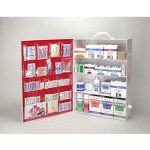 Medique First Aid Cabinet 4 Shelf Industrial 21 1/8 " X 15 1/8 " X 5 5/8 " Filled - Each