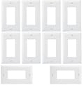 Altus Single-Gang White Decorator Wall Plate, 10-Pack