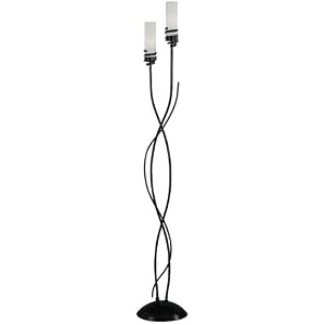 2-Lite Floor Lamp - Espiral Collection Dark Bronze Finish