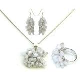 ShalinCraft Earring and Pendant Sets Sterling Silver With Rainbow Gemstones Jewelry Hand... by 