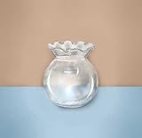 Pet Supplies : Glass Betta Bowl - Fluted Ivy - 4.5 in.
