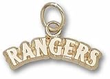 Texas Rangers 14K Gold Arched ''RANGERS'' 3/16'' Pendant