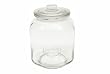 large glass flour jars