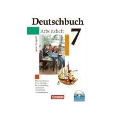 Deutschbuch - Gymnasium - Allgemeine Ausgabe: 7. Schuljahr - Arbeitsheft mit L�sungen und �bungs-CD-ROM