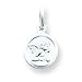 Sterling Silver Angel in Circle Charm with 20 inch Sterling Silver Chain