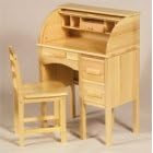 JR Roll-Top Desk (Light Oak)