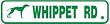 WHIPPET ROAD dog pet street sign