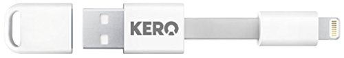 Apple 認証 MFi 取得品 KERO Lightning Nomad Cable キーロ ライトニング ノマド ケーブル iPhone5 iPhone5s iPhone5c 対応 ライトニングコネクタ (ホワイト)