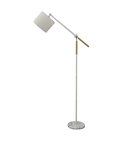 Glam Home Lampada A Piantana Bianco/Marrone