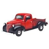 1941 Plymouth Pickup Diecast Model Car 1 24 Red Die Cast Car by Motormax by motormax