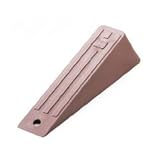 緑十字 ドアストッパー 茶 130×40(25)×30mm ゴム製 342022