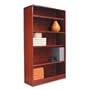 Bookcase, Radius Corner, 60"H, 5-Shelf, Cherry AEL26061