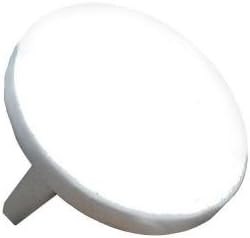 EZ Handrail 1.9 in. Aluminum Round ADA Handrail White Endcap