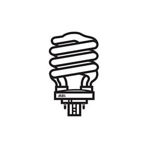 13W Spiral Flourescent Light Bulb by 