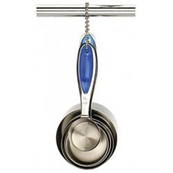Endurance Splash Measuring Cups - Blue Inlay (Blue) (3.25"H x 3.25"W x 7.25"D)