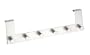 Wenko 4468060100 T�rgarderobe Celano - 6 Haken, Edelstahl matt, rostfrei, 39.5 x 11 x 5.5 cm