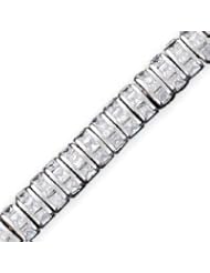 Sterling Silver CZ Bracelet - 7 Inch