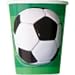 8 Fussball Becher 3D Soccer Fußballbecher Pappbecher