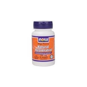 Mega Resveratrol 200 mg By Now Foods - 60 Vegetarian Capsules