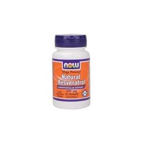 Mega Resveratrol 200 mg By Now Foods - 60 Vegetarian Capsules