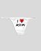 White Thong with I Love Asim