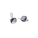 SAVE $30.01 - Sterling Silver Tanzanite Swarovski Crystal Earrings $49.99