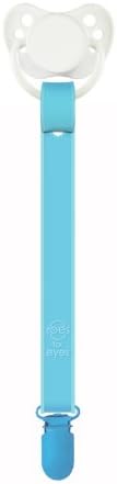 Paciplay Taffy Teethable Pacifier Holder, Blue