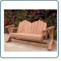 Forever 4 Foot Old Redwood Porch Swing