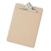 Hardboard Clipboard, 100% Recycled, Letter Size, MDF, MADE IN USA, Brown, EA SAU05612