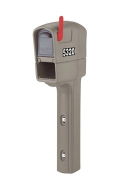 Step2 532000 MailMaster Trimline Plus Mailbox, Stone Gray