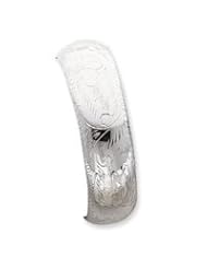 7" Polished Sterling Silver 20mm Bangle Bracelet