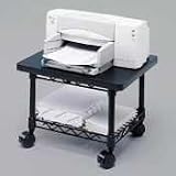 Underdesk Mobile Printer/Fax Stand, 19W X 16D X 13-1/2H, Gray