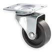 Industrial Grade 1UHP7 Swivel Caster, 3 In, 125 Lb, All Polyolefin