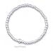 Jewelry : Sterling Silver 5 In 3mm Bead strand etch Bead Baby Bracelet