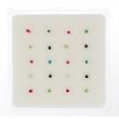 Sterling Silver Nose Studs with IP Coating MultiColor 1.5mm Ball - (20 Pieces/Box) Straight End